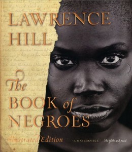On the left, a torn yellowed parchment and the title, on the right a sadly angry gaze from the face of a dark black woman